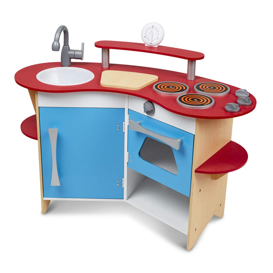 MELISSA & DOUG WOODEN KITCHEN COOKS CORNER