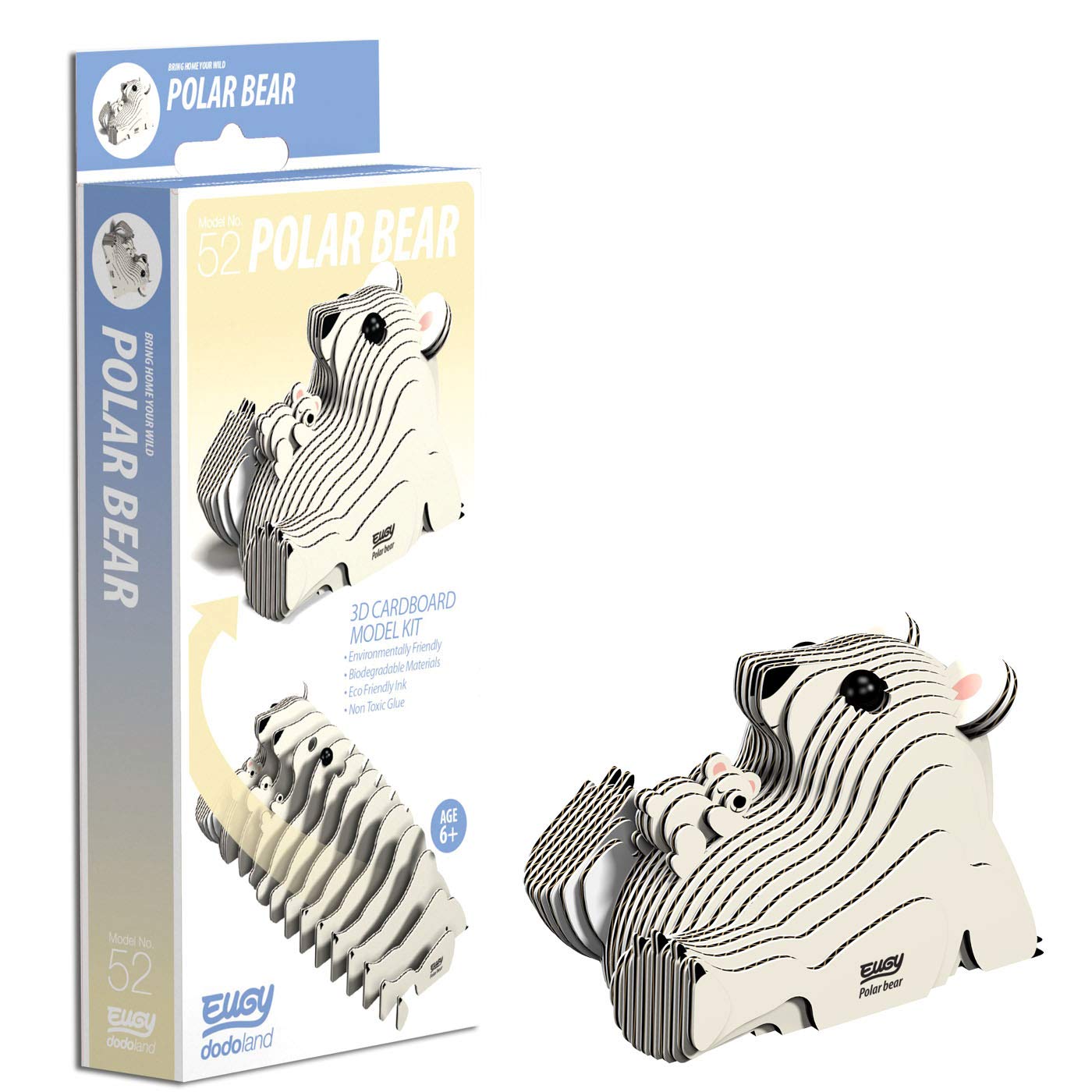 EUGY 3D Model Polar Bear Craft Kit