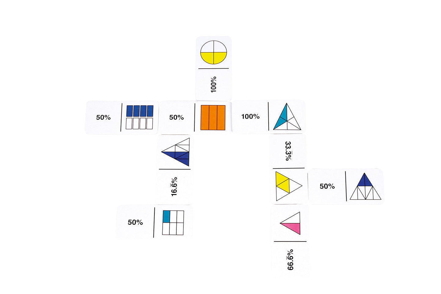 RAINBOW FRACTION DOMINOES