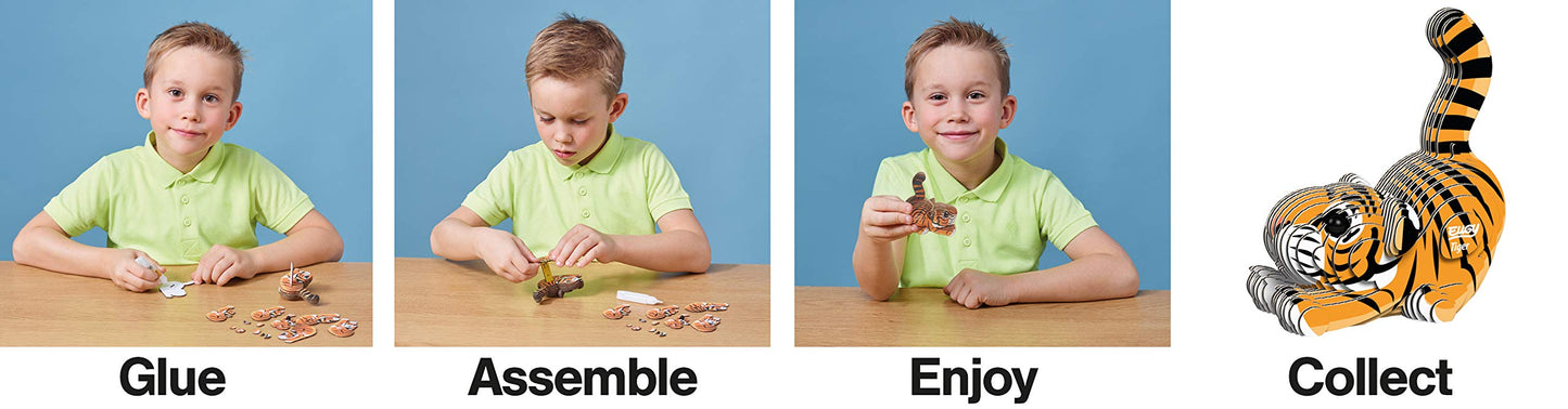 EUGY 3D Model Tiger Craft Kit