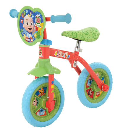 COCOMELON 10 INCH 2 IN 1 TRAINING BIKE