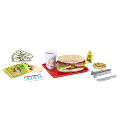 MELISSA & DOUG SLICE & STACK WOODEN SANDWICH COUNTER