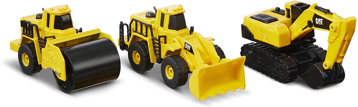 METAL 3 PACK - WHEEL LOADER & STEAM ROLLER