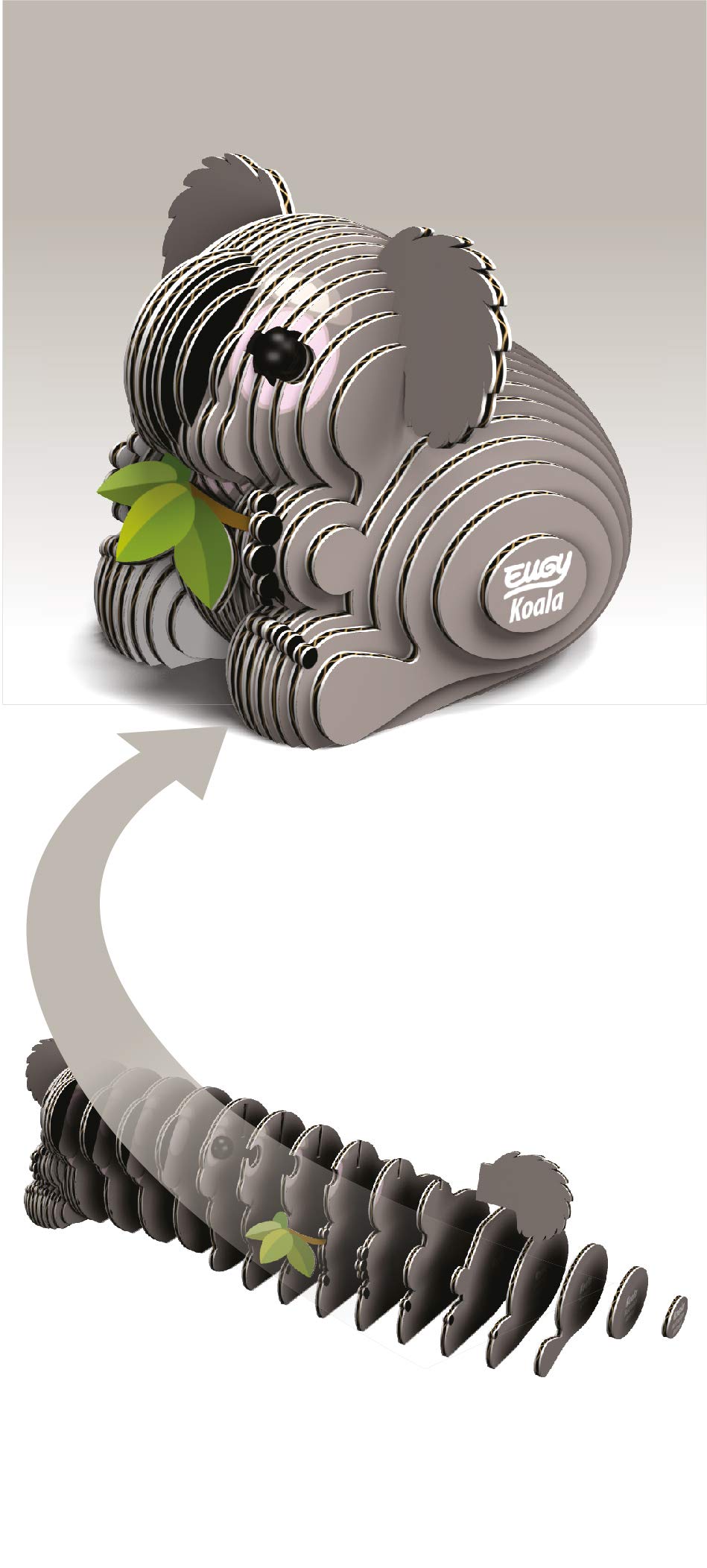 EUGY 3D Model Koala Craft Kit