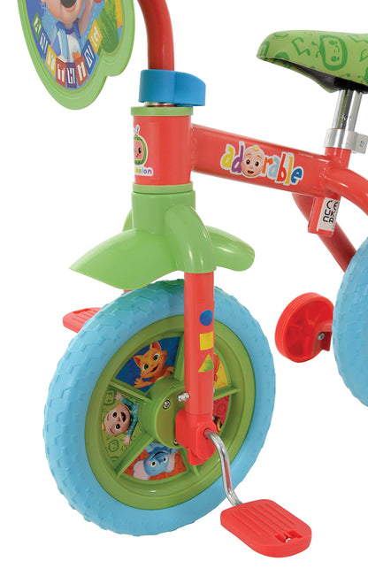 COCOMELON 10 INCH 2 IN 1 TRAINING BIKE