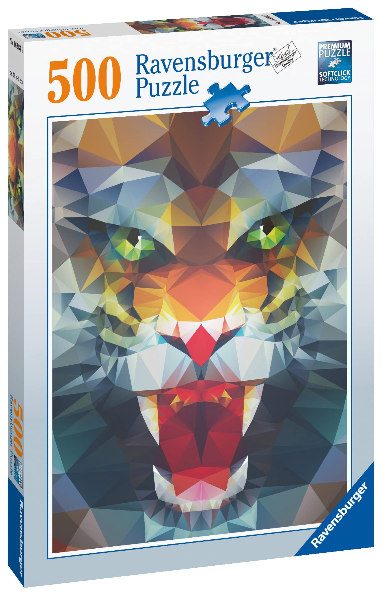 Ravensburger Polygon Lion 500 Piece Jigsaw Puzzle