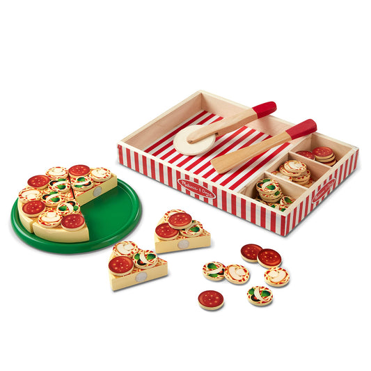 Pizza Party Wooden Play Food Set