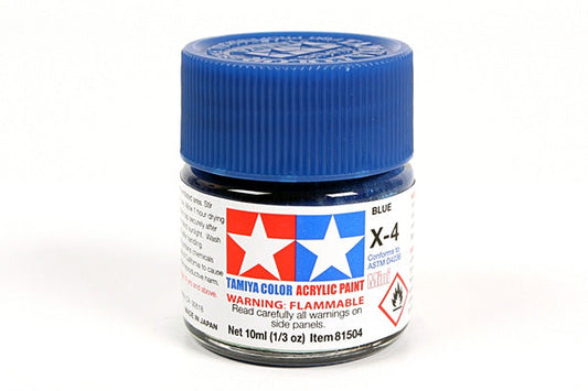 Tamiya Acrylic Mini X-4 Blue Paint