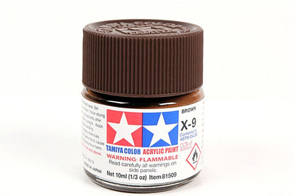 Tamiya Acrylic Mini X-9 Brown Paint