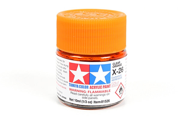 Tamiya Acrylic Mini X-26 Clear Orange Paint