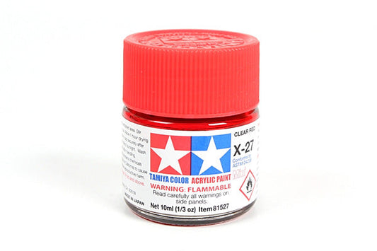 Tamiya Acrylic Mini X-27 Clear Red Paint