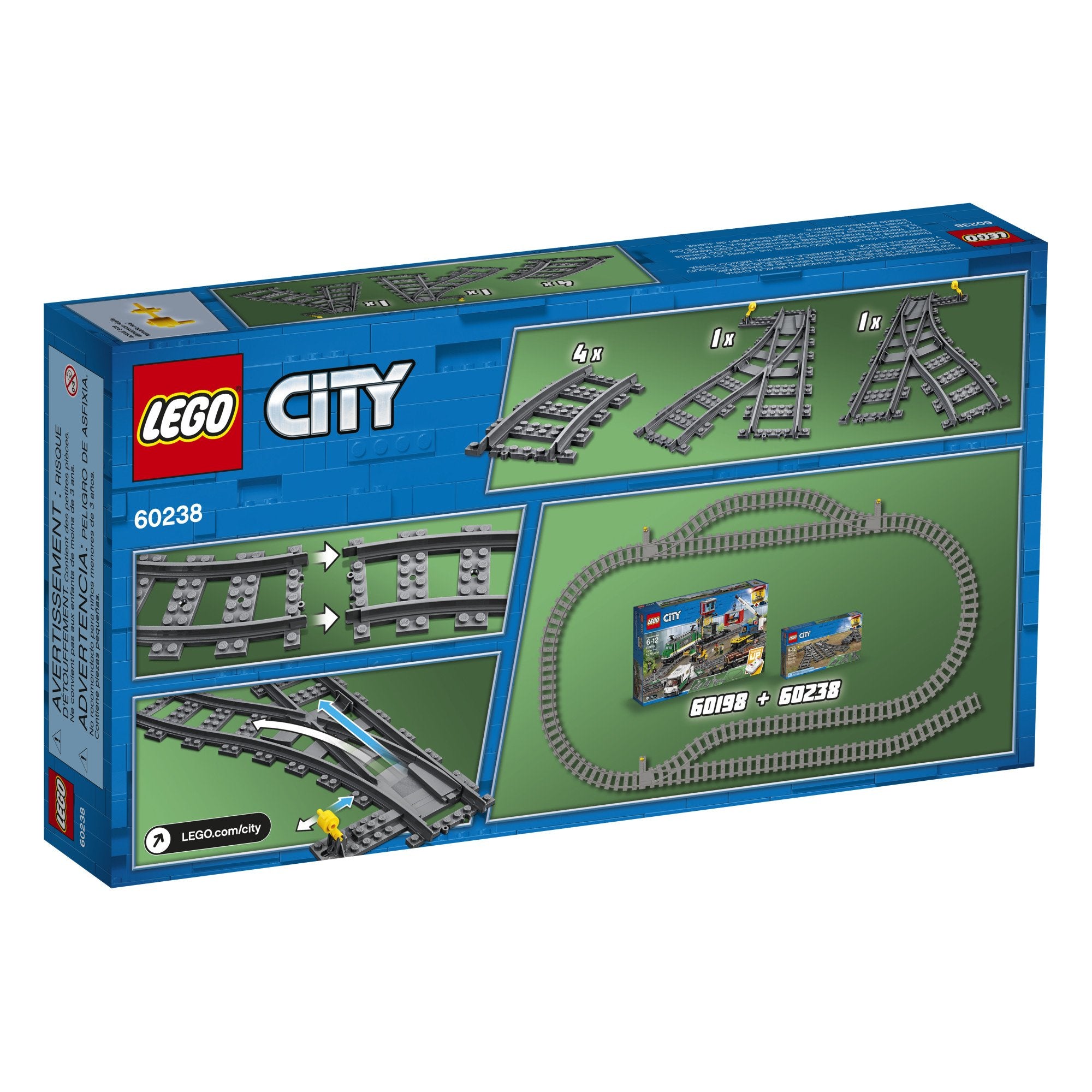 LEGO 60238 CITY SWITCH TRACKS FOR TRAIN