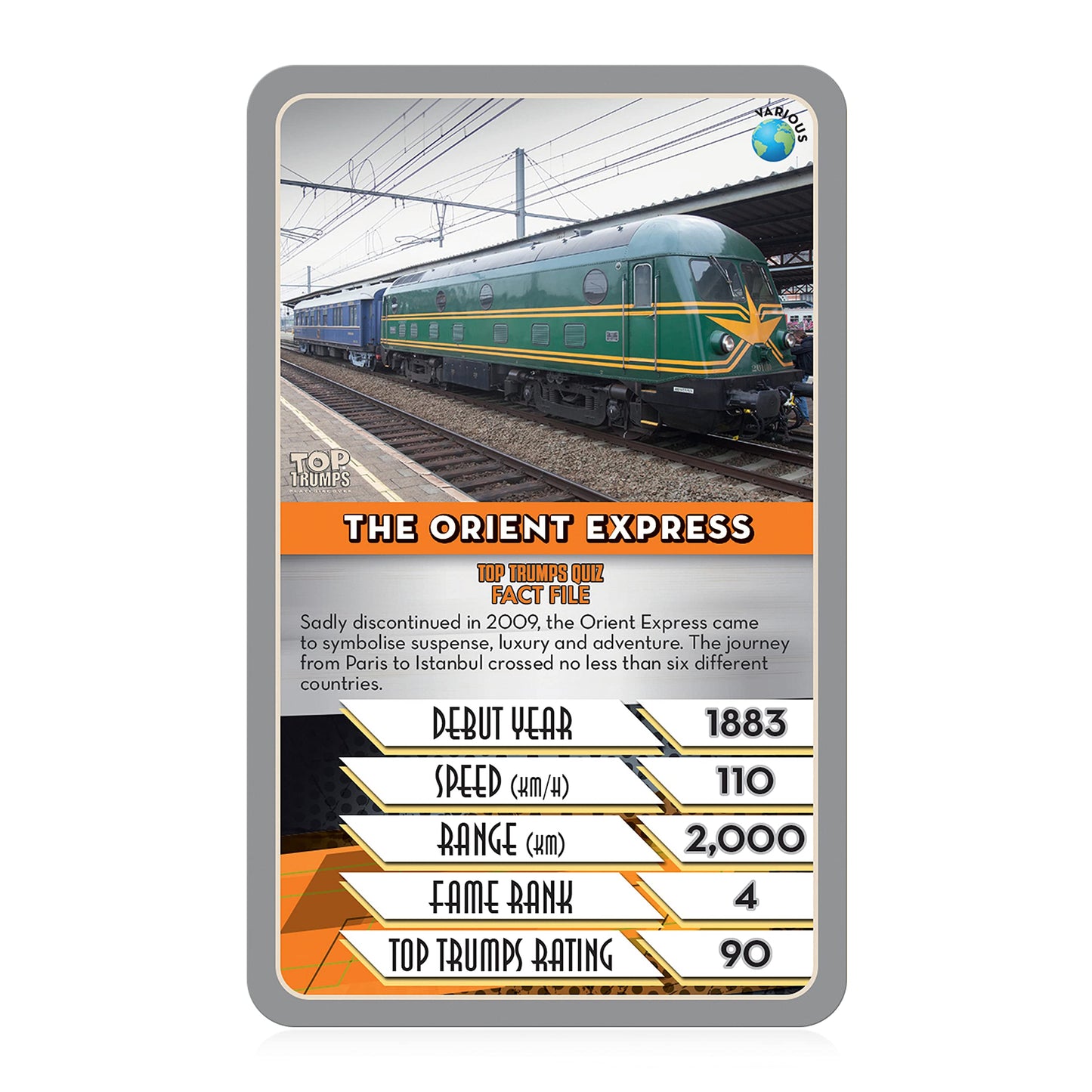 TOP TRUMPS FASTEST TRAINS