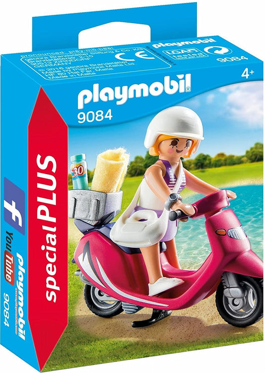 PLAYMOBIL 9084 BEACHGOER WITH SCOOTER