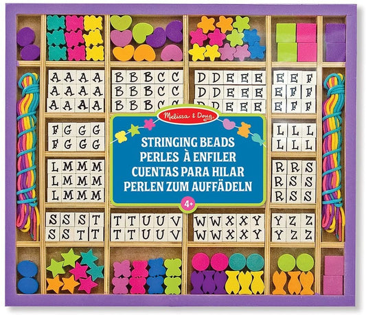 MELISSA & DOUG WOODEN ALPHABET BEADS