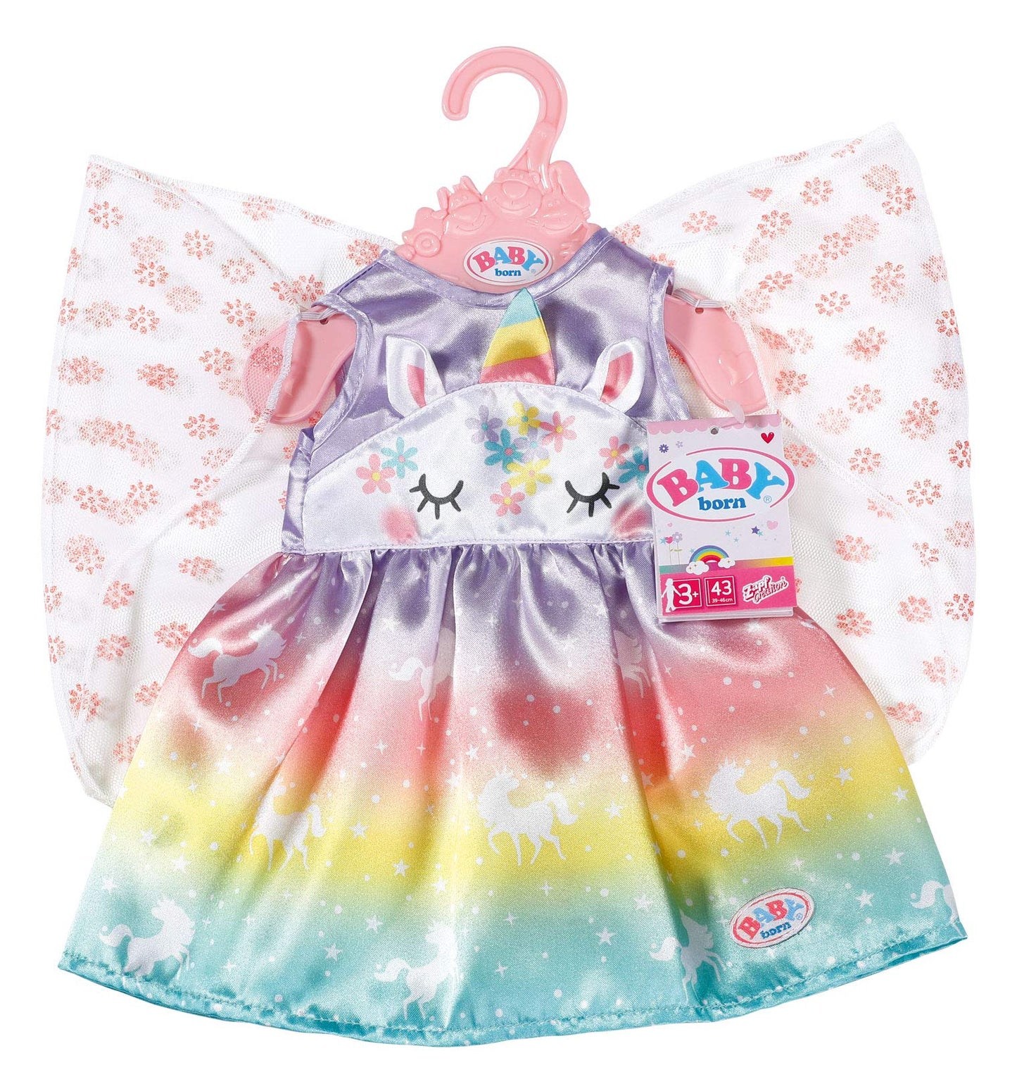 BABY BORN UNICORN FAIRY OUTFIT 43CM