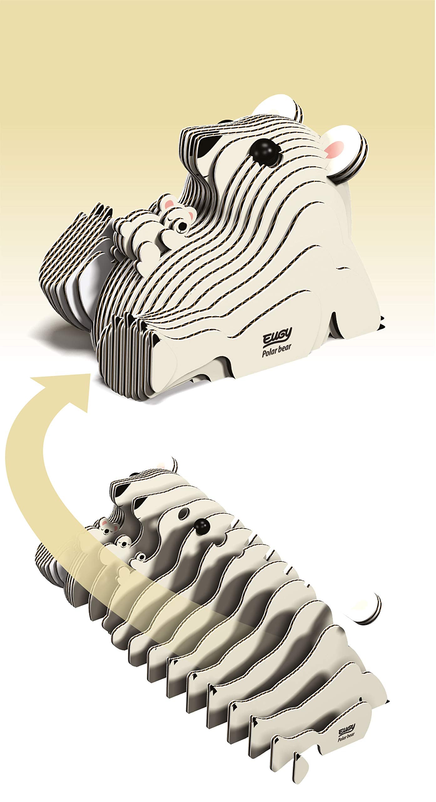 EUGY 3D Model Polar Bear Craft Kit