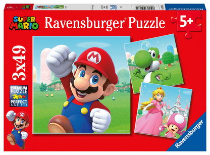 Ravensburger Super Mario 3 x 49 Piece Jigsaw Puzzle