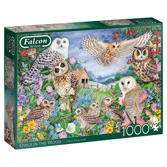 Owls In The Wood 1000 Piece Jigsaw Puzzle