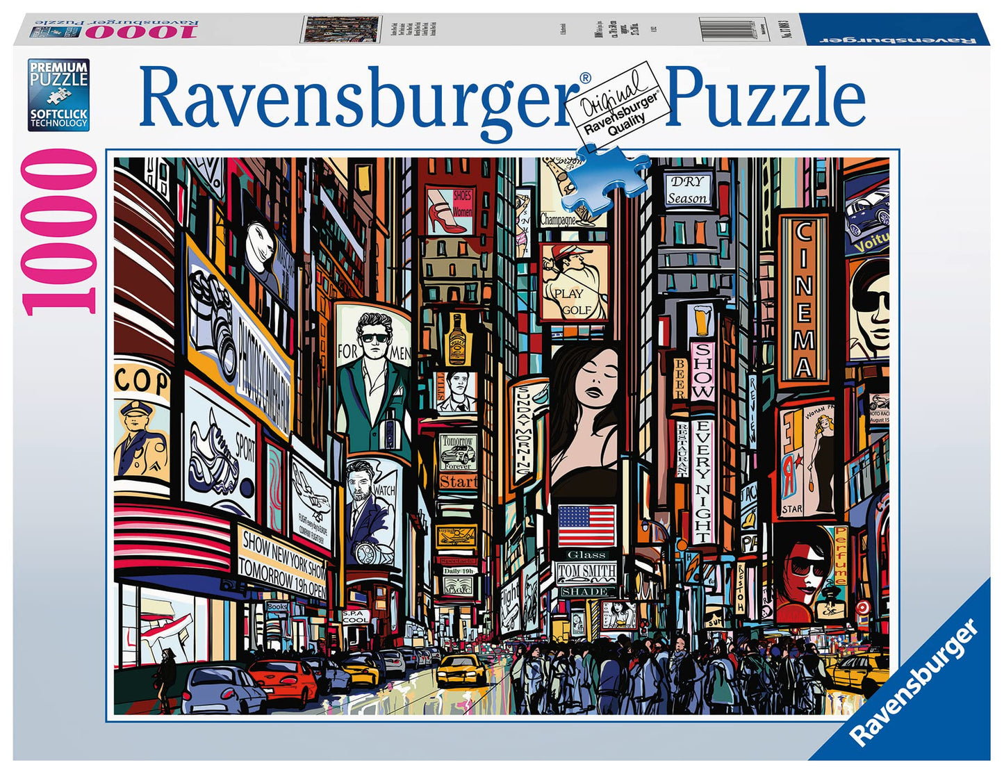 Ravensburger Colourful New York 1000 Piece Jigsaw Puzzle