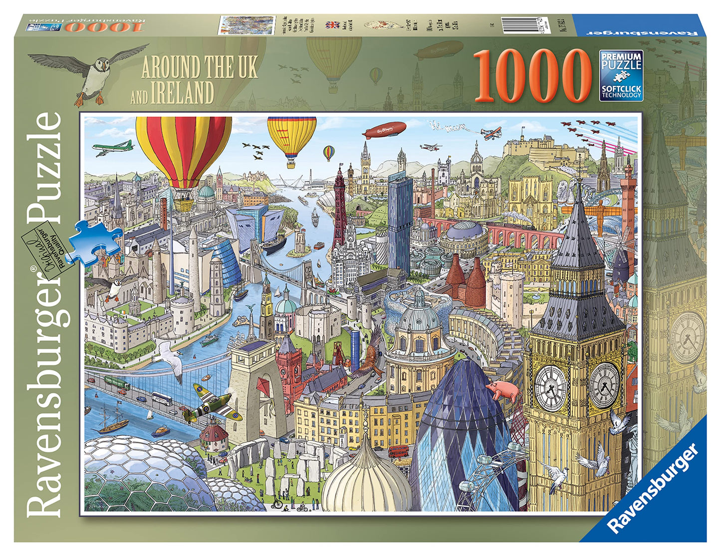 Ravensburger Around The British Isles 1000 Piece Jigsaw Puzzle