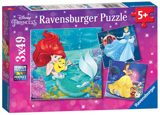 Ravensburger Princesses Adventure 3 x 49 Piece Jigsaw Puzzle