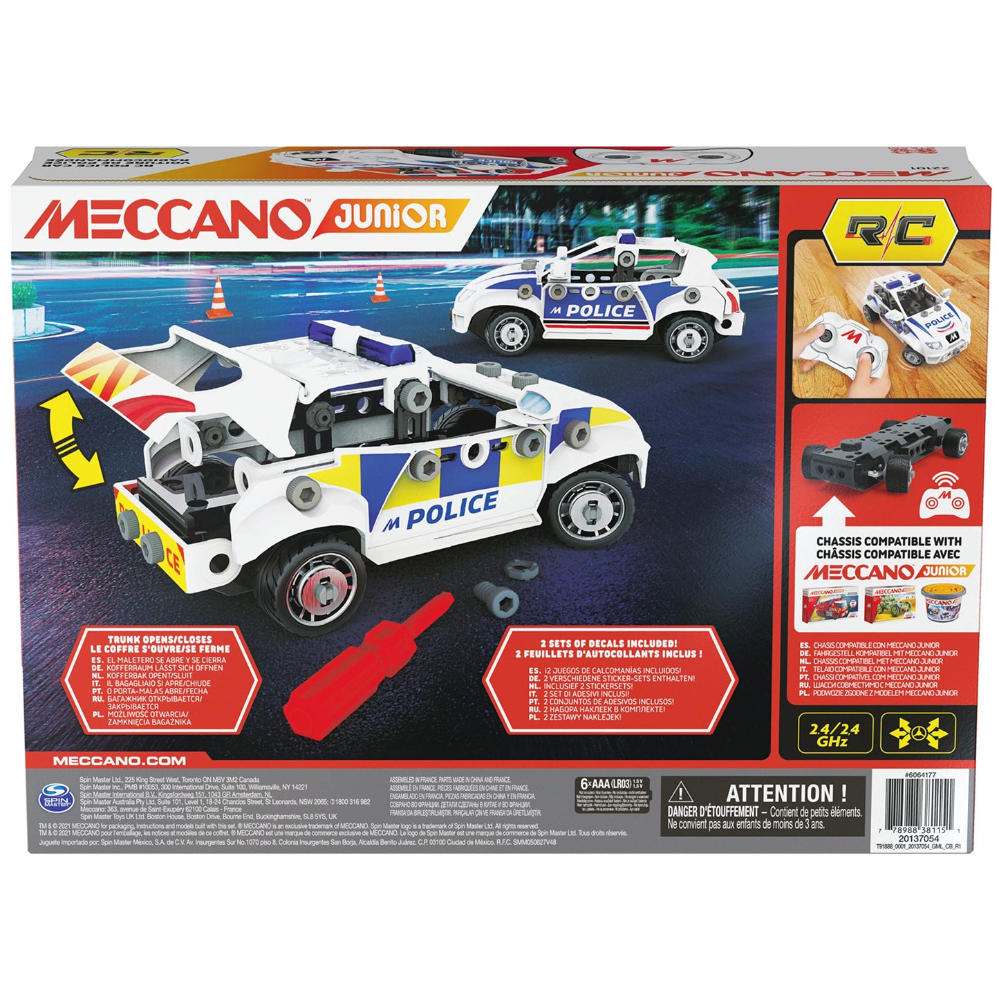 Meccano Junior R/C Police Car