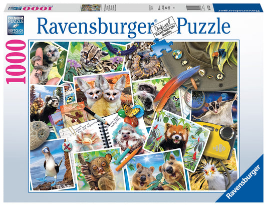 Ravensburger Traveller's Animal Journal 1000 Piece Jigsaw Puzzle