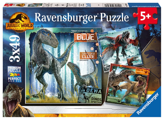 Ravensburger Jurassic World Dominion 3 x 49 Piece Jigsaw Puzzles