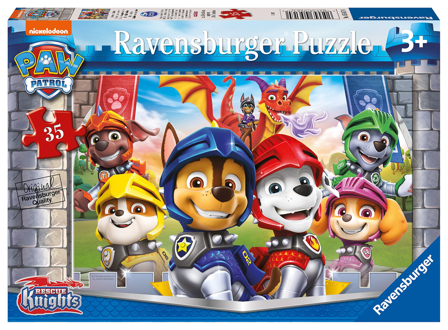 Ravensburger Paw Patrol Knights 35 Piece Jigsaw Puzzle