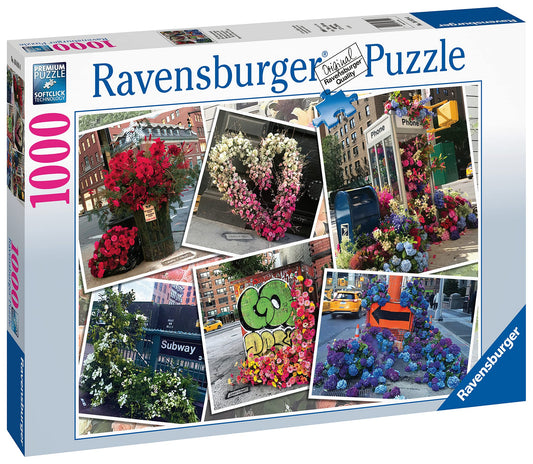 Ravensburger New York City Flower Flash 1000 Piece Jigsaw Puzzle