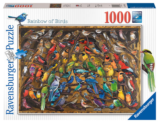 Ravensburger Rainbow Of Birds 1000 Piece Jigsaw Puzzle