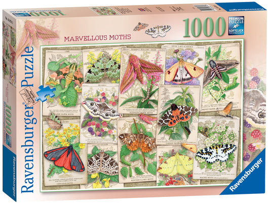 Ravensburger Marvellous Moths 1000 Piece Jigsaw Puzzle