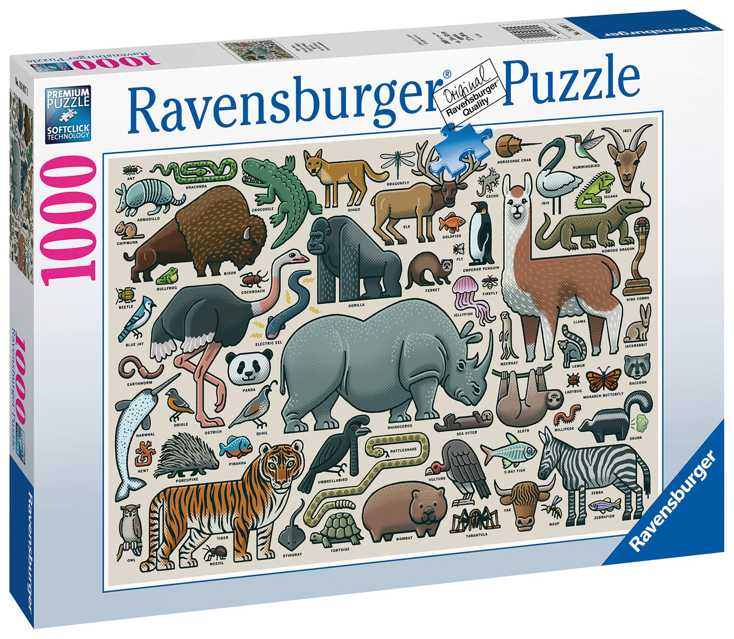 Ravensburger You Wild Animal 1000 Piece Jigsaw Puzzle