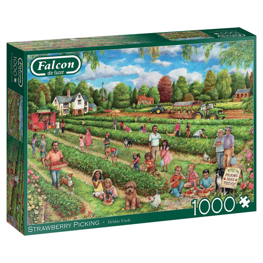 Strawberry Picking 1000 Piece Jigsaw Puzzle