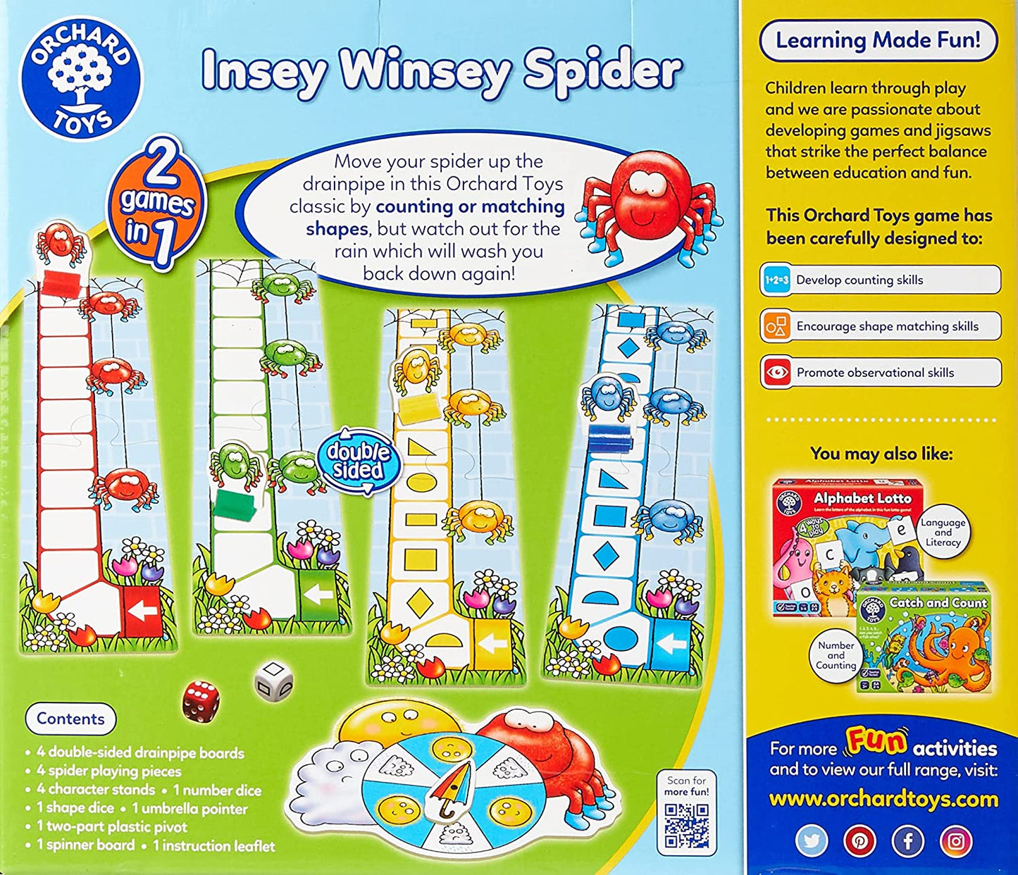 ORCHARD INSEY WINSEY SPIDER GAME