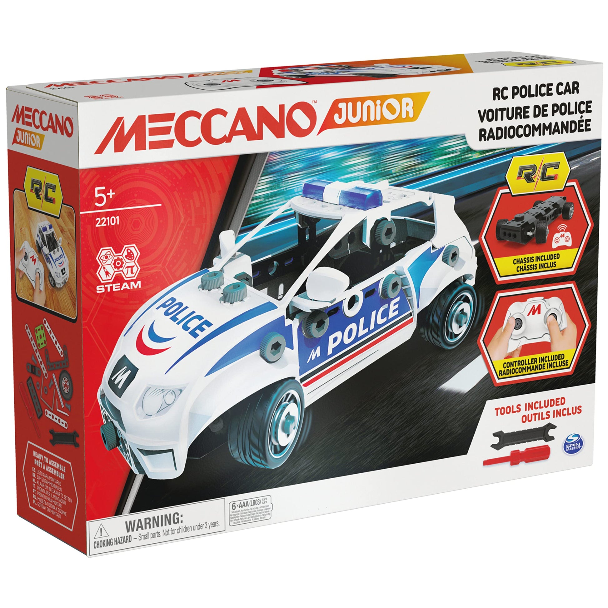 Meccano Junior R/C Police Car Best Meccano Gifts Homeware