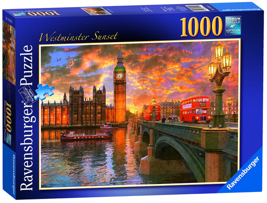 Ravensburger Westminster Sunset 1000 Piece Jigsaw Puzzle