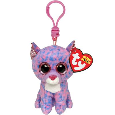 CASSIDY LAVENDER CAT KEY RING