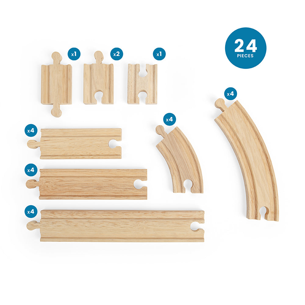 BigJigs Straights & Curves Track Pack