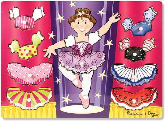 MELISSA & DOUG BALLERINA DRESS UP PUZZLE