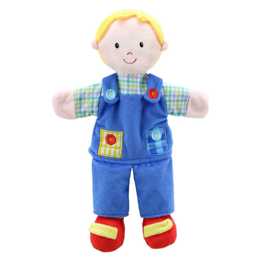 BOY STORY TELLER PUPPET - BLUE OUTFIT