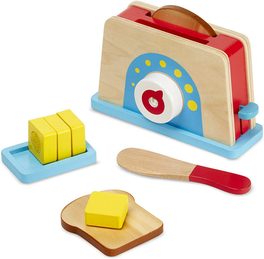 MELISSA & DOUG BREAD & BUTTER TOASTER SET