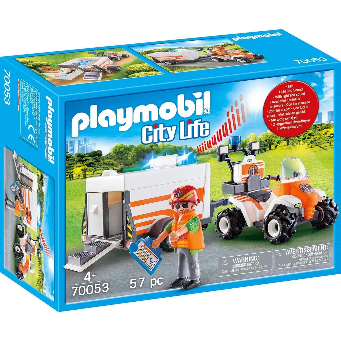 Playmobil 70053 Rescue Quad With Trailer