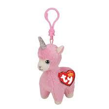 TY LANA PINK LLAMA BOO KEYCLIP