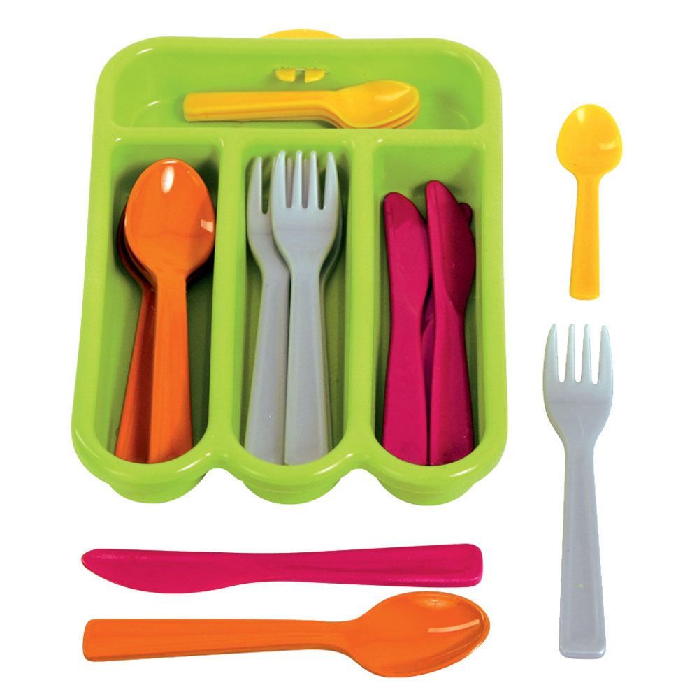 Bigjigs Cutlery Set Green