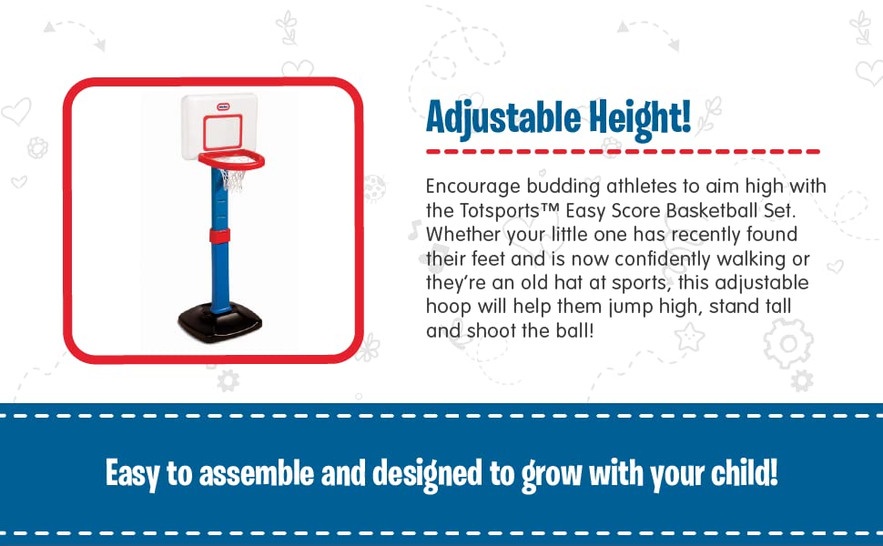 LITTLE TIKES TOT SPORTS EASY SCORE BASKETBALL SET