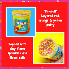 Fireball Sensory Putty Slime