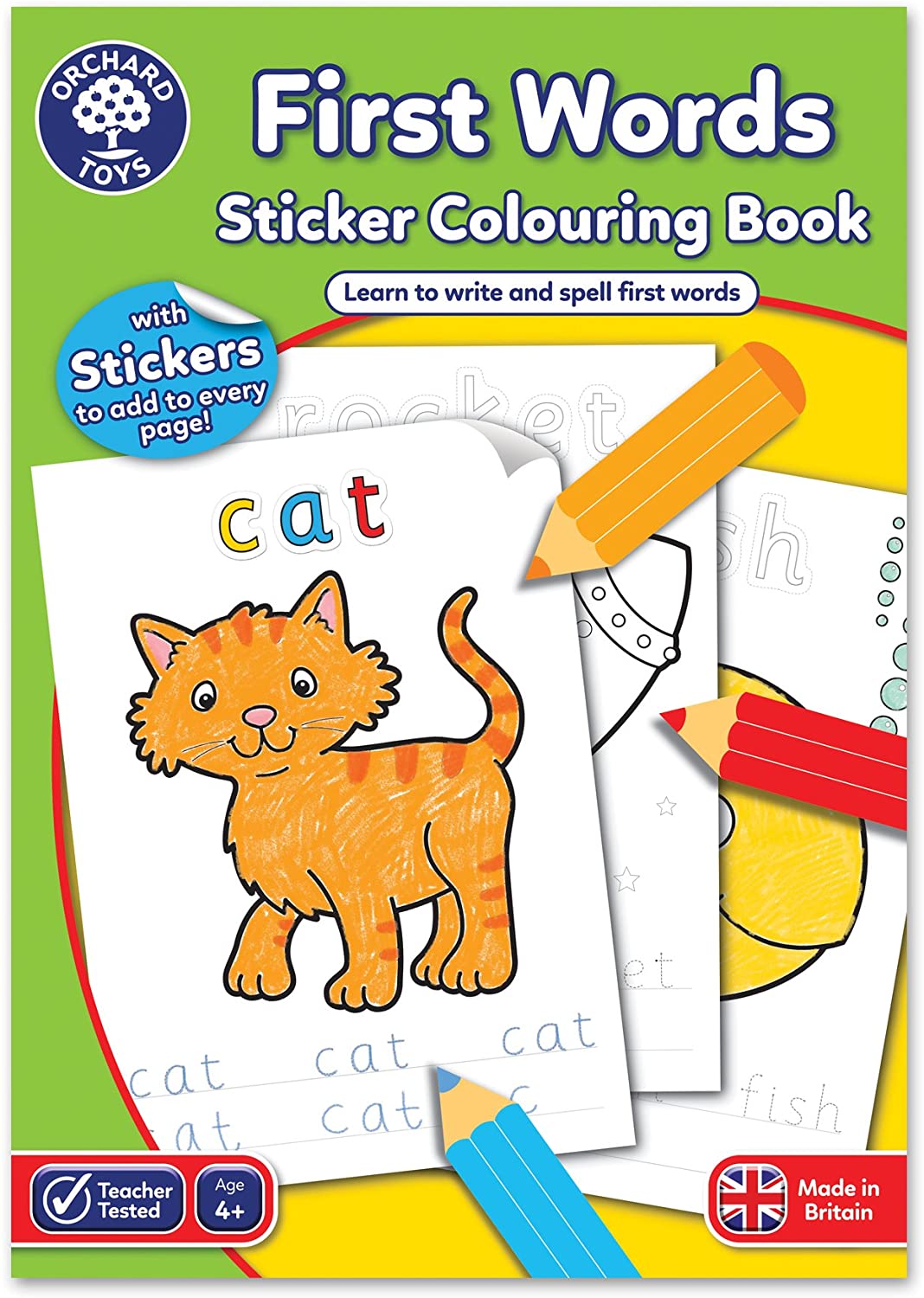 ORCHARD FIRST WORDS STICKER COLOURING BOOK