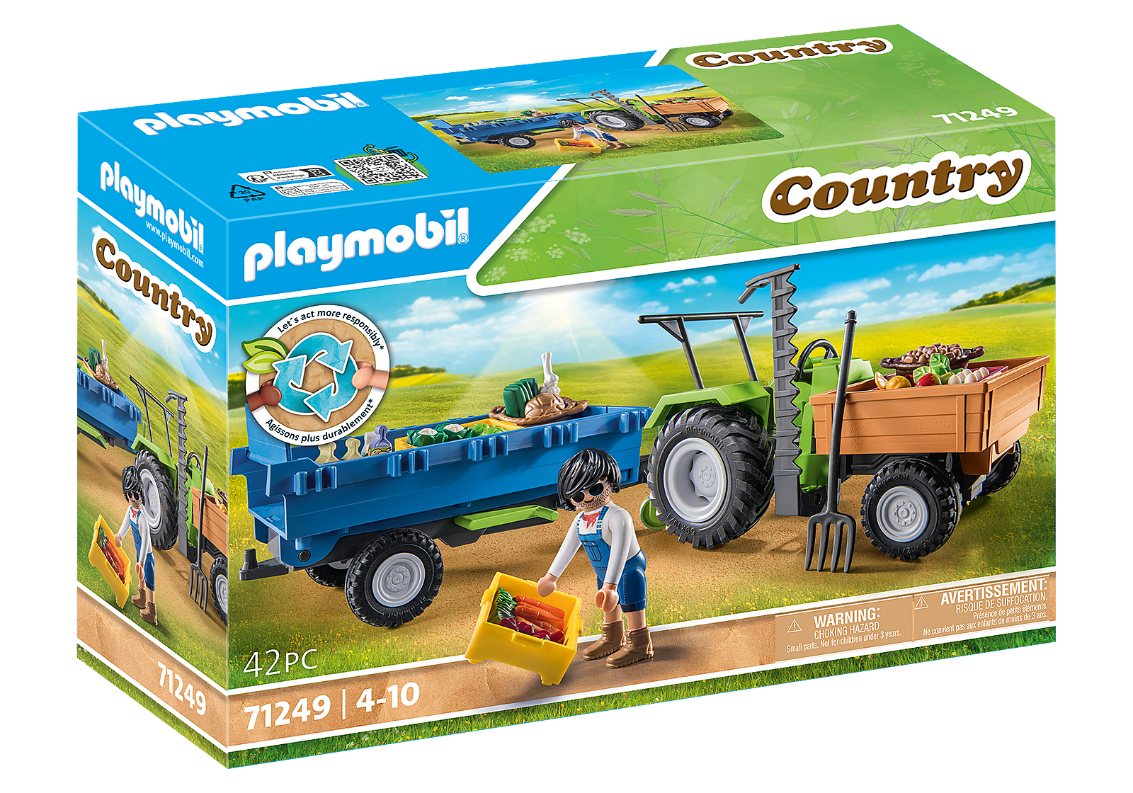 Playmobil 71249 Tractor & Trailer